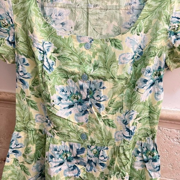 Green Floral Dress - Picture 4 of 6